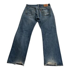 Levi's 501 Button Fly Bootcut Denim Jeans - Classic Blue
